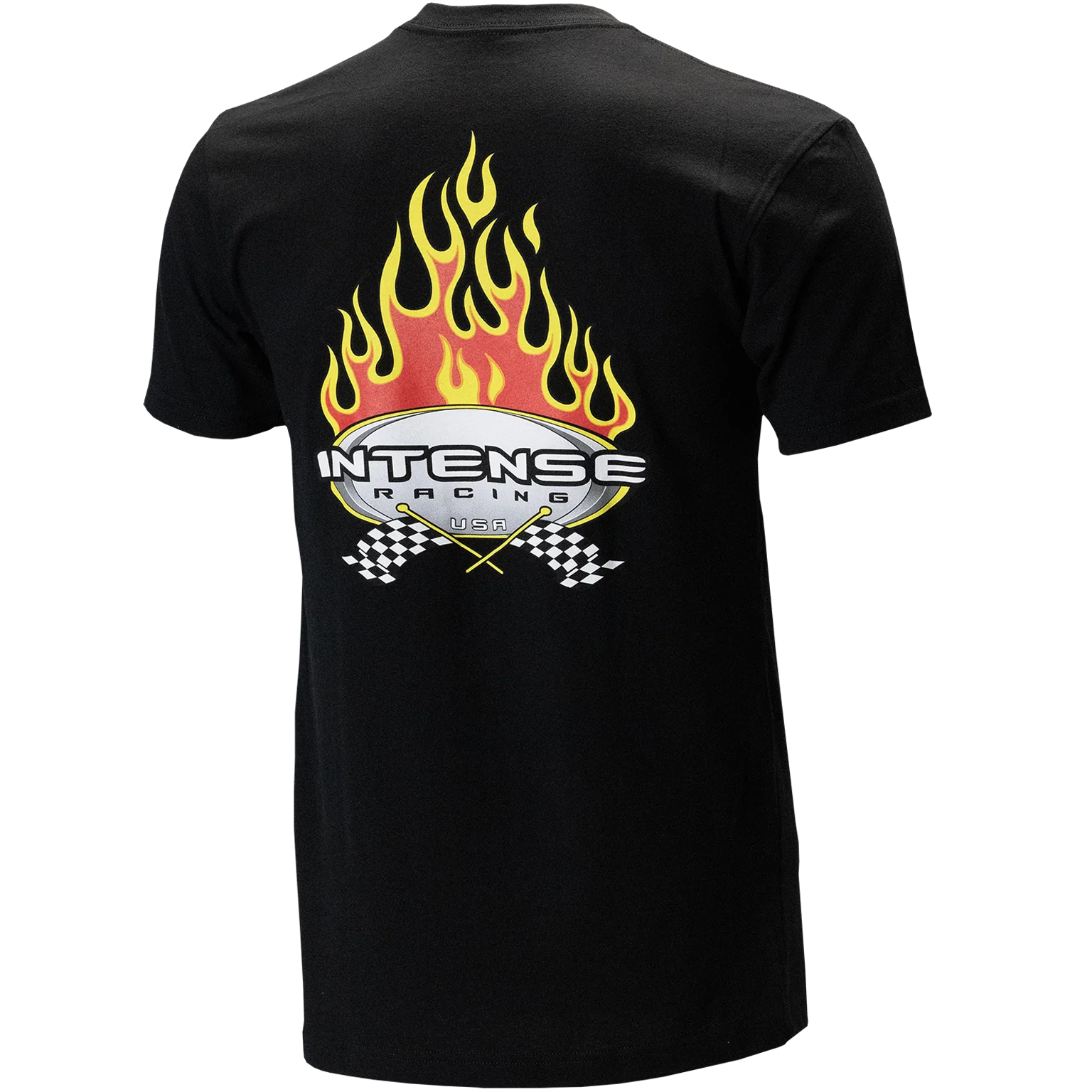 Men's Racing Flame Tee Black - Image 2