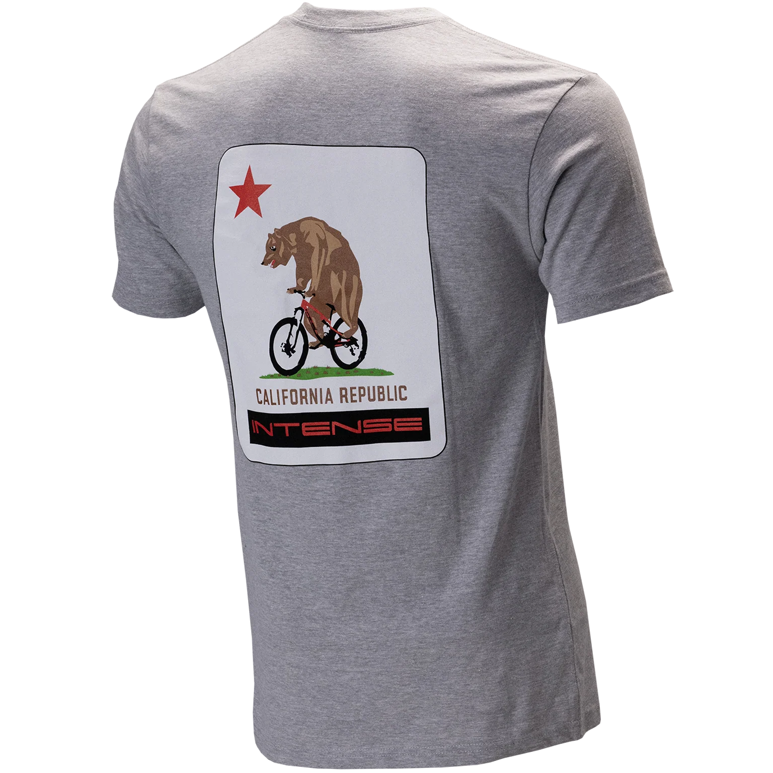 Men’s California Bear Tee Heather Grey - Image 2